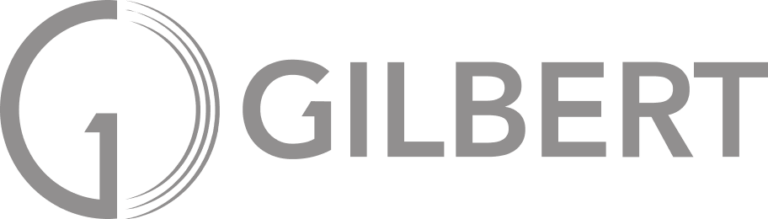 The Gilbert logo, supported by Flexible IT's technology solutions for experiential marketing agencies.