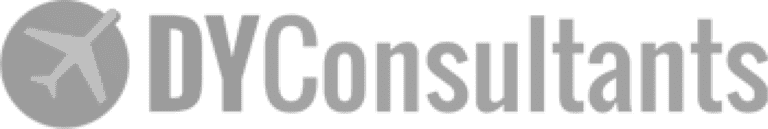 DY Consultants logo, supported by Flexible IT's technology solutions for aviation planning and consulting firms.