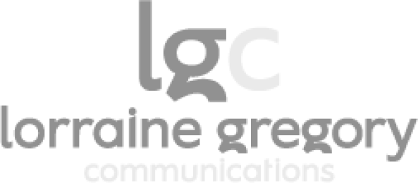 Lorraine Gregory Communications logo, a marketing and communications firm supported by Flexible IT.