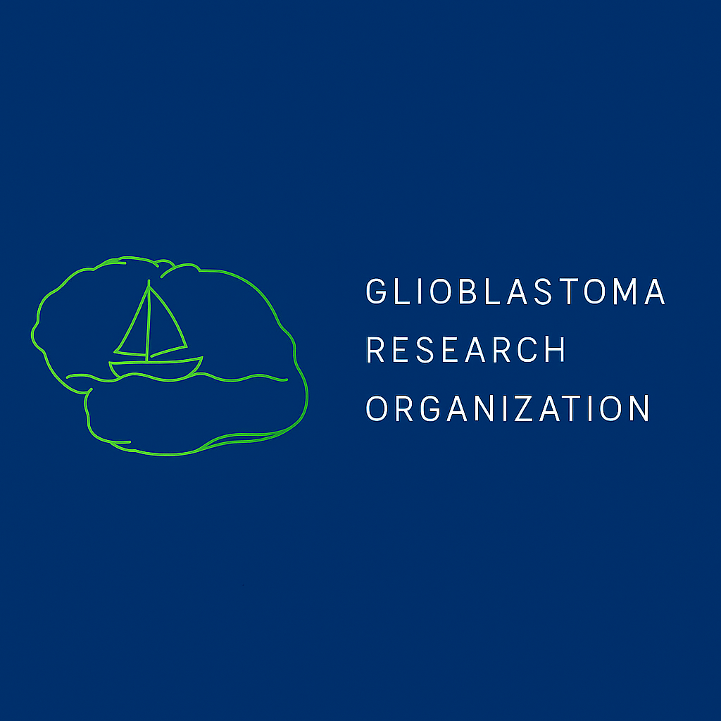 a sail boat drawn inside a brain. Glioblastoma Research Organization.