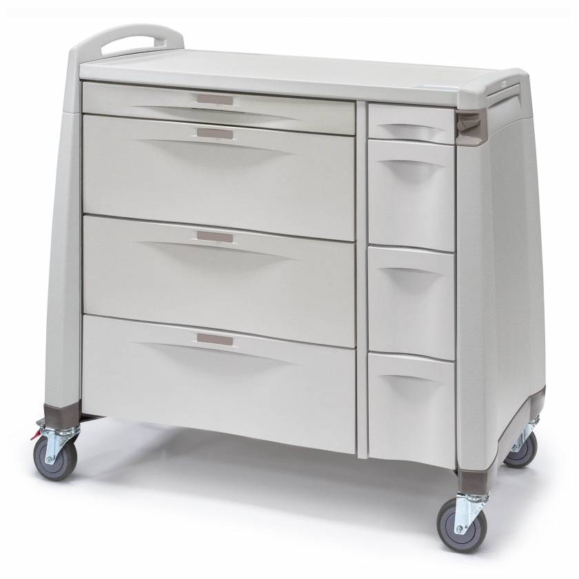 Capsa Healthcare medication cart with locking drawers